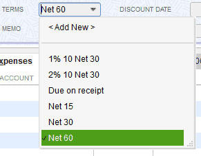 “Net 60”