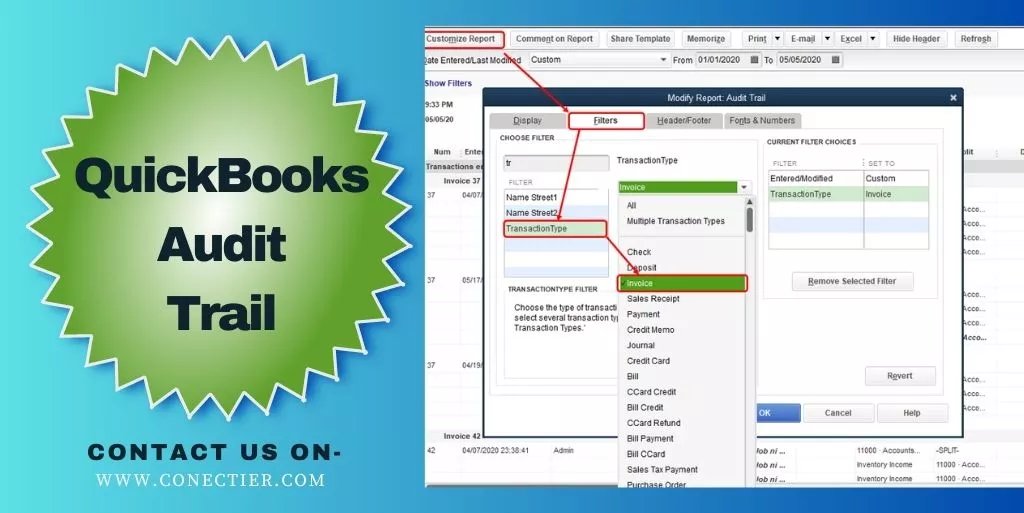 QuickbooksPayment-audit log quickbooks desktop