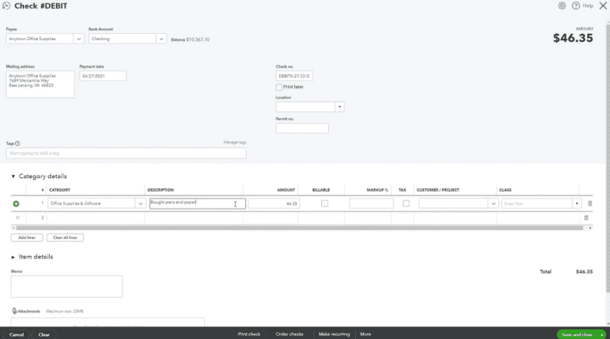 how to print voucher checks in quickbooks online