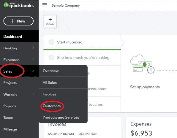 Fix Bad Debt through sales in QuickBooks online