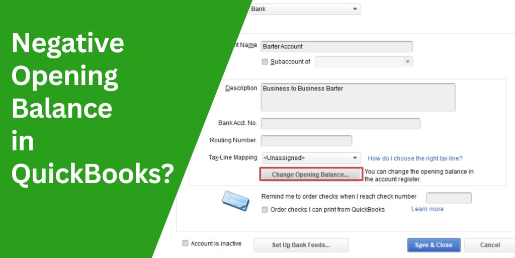 QuickbooksPayment-Negative Opening Balance in QuickBooks