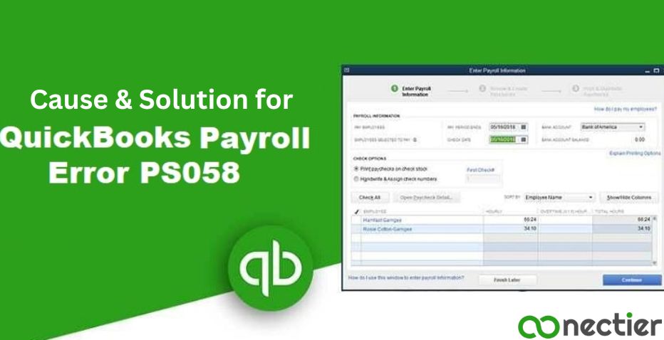 QuickbooksPayment-QuickBooks Payroll Error PS058