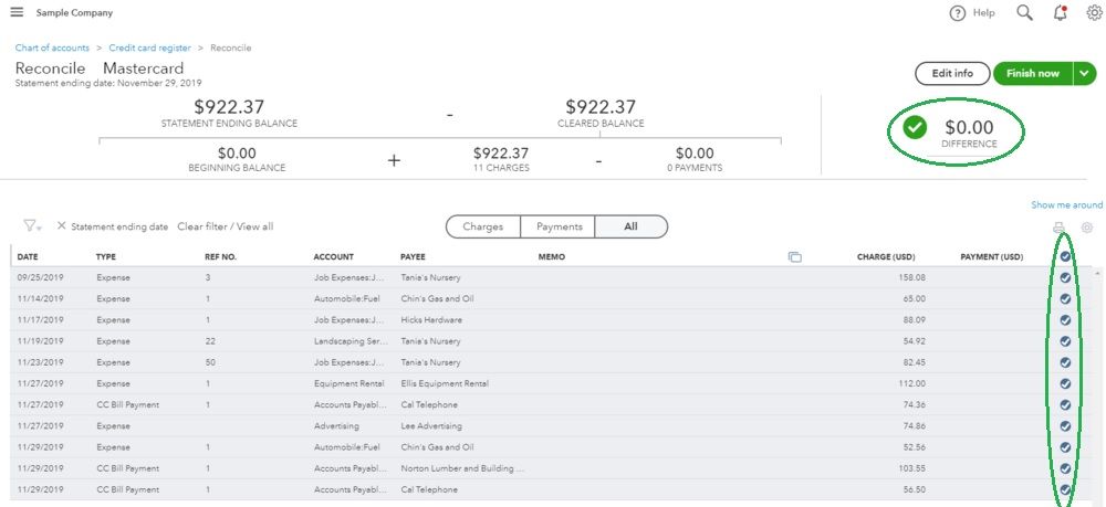 QuickbooksPayment-credit card reconciliation quickbooks online