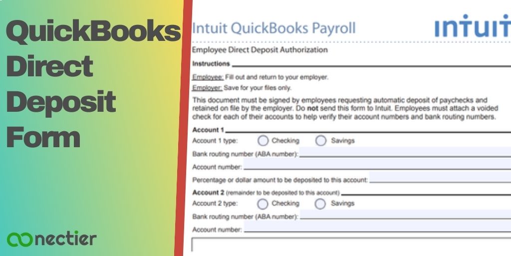 QuickbooksPayment-QuickBooks Direct Deposit Form