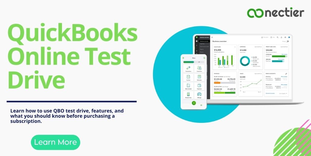 QuickbooksPayment-QuickBooks Online Test Drive