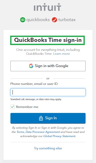 QuickbooksPayment-quickbooks time sign in