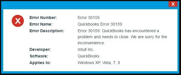 QuickbooksPayment-QuickBooks Error 30159