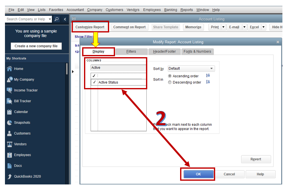 Image of general ledger detail report quickbooks desktop