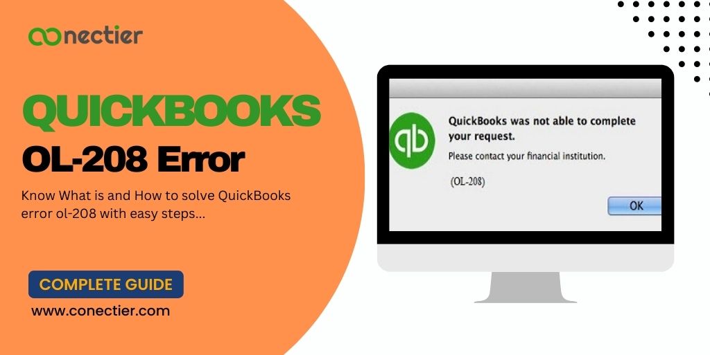 Image of Error OL-208 QuickBooks