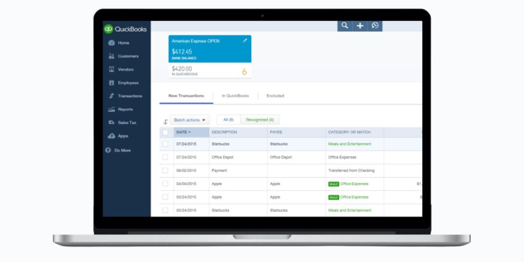 Image of Does Amex business integrate with QuickBooks