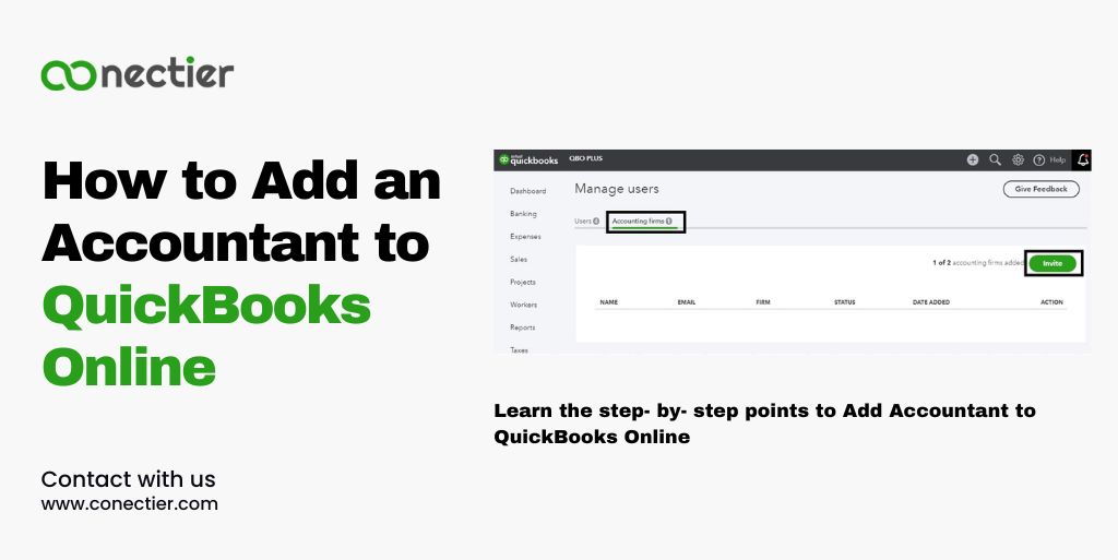 QuickbooksPayment- Add Accountant to QuickBooks Online